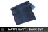 Python Snake - Matte Navy - Exotic Leather (PANELS)