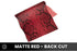 Python Snake - Matte Red - Exotic Leather (PANELS)