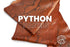 Python Snake - Matte Whiskey - Exotic Leather (PANELS)