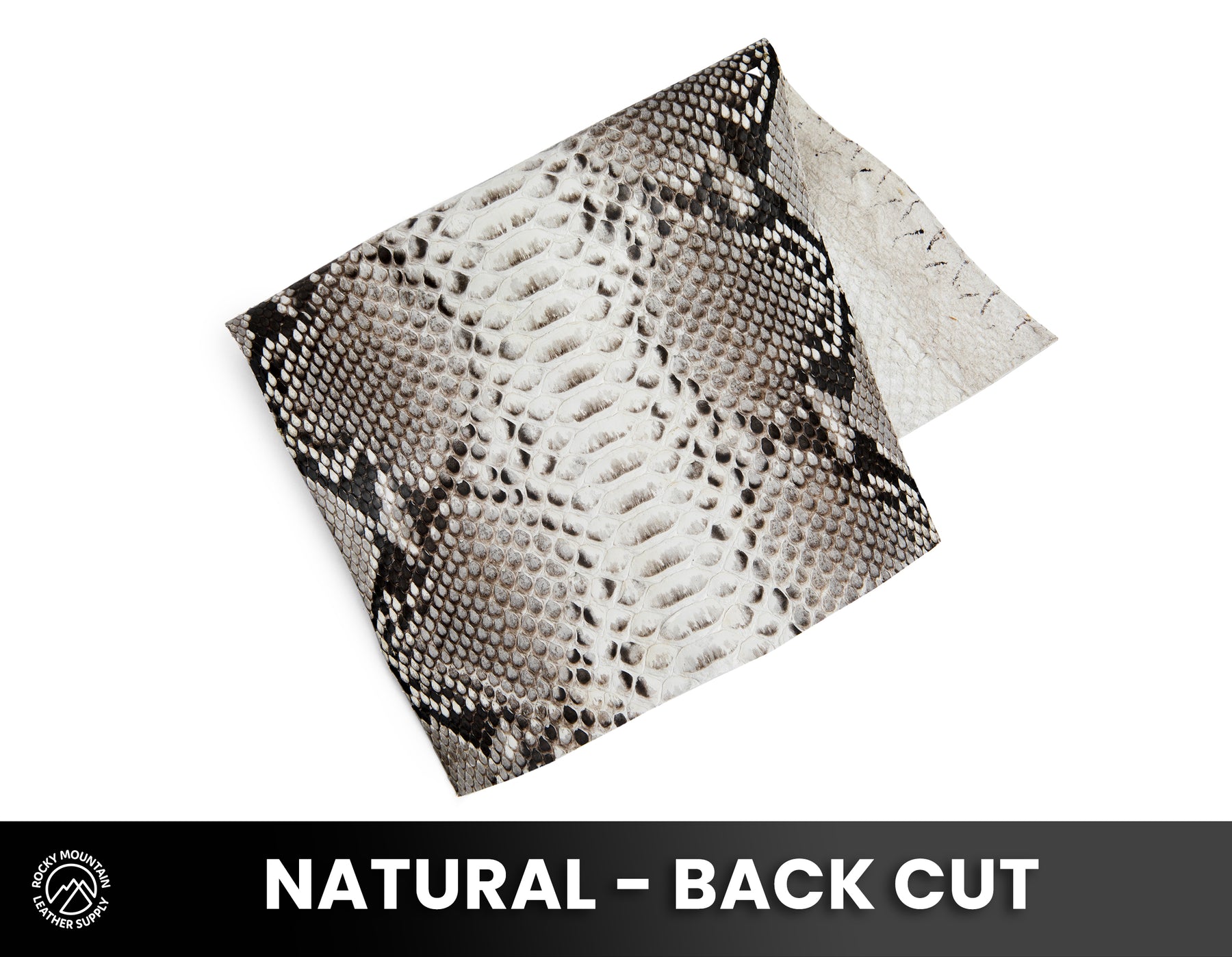 Matte Stainless Python Python Snake - Matte Natural - Exotic Leather (PANELS)