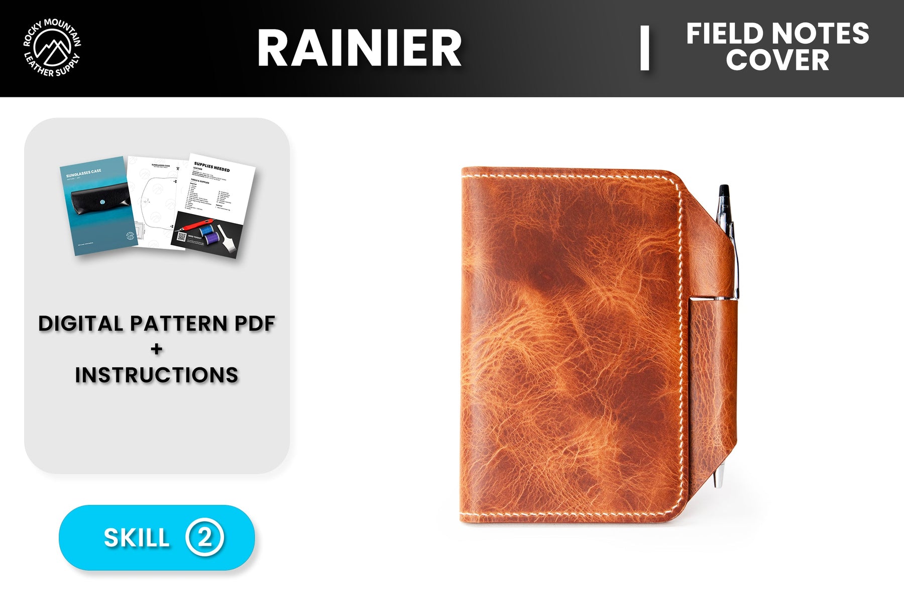 RM-002 The Rainier - Field Notebook - Digital Pattern - Skill 2