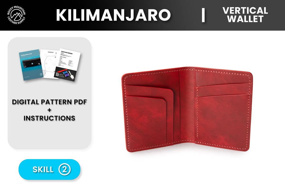 RM-017 The Kilimanjaro - Quick Access Vertical Wallet - Digital Pattern - Skill 2