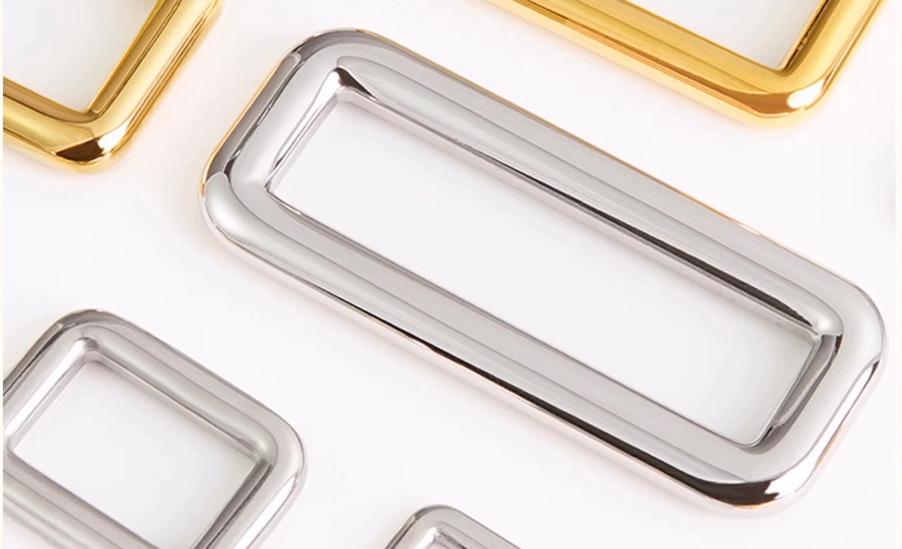 Bra Rectangle Ring Echo - Luxury Rectangle Rings (Stainless Steel)