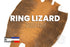Ring Lizard - Matte Whiskey - Back Cut - Exotic Leather (HIDES)