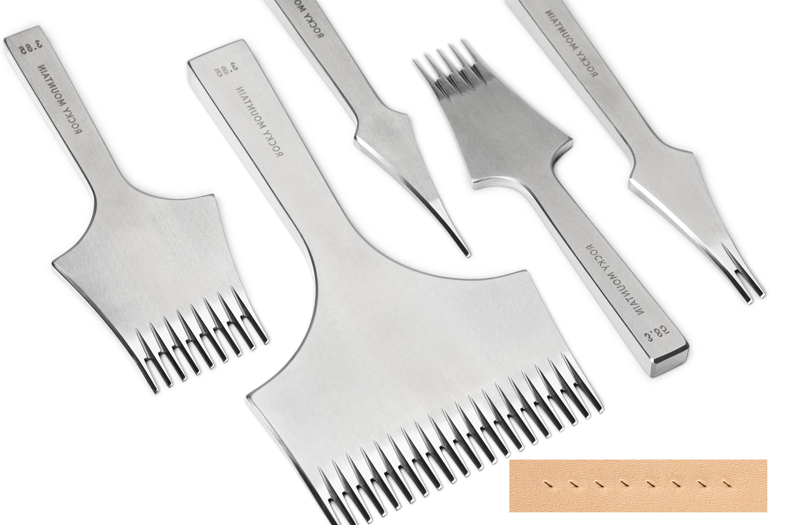 Rocky Mountain - French Style - Premium Pricking Irons - INVERSE