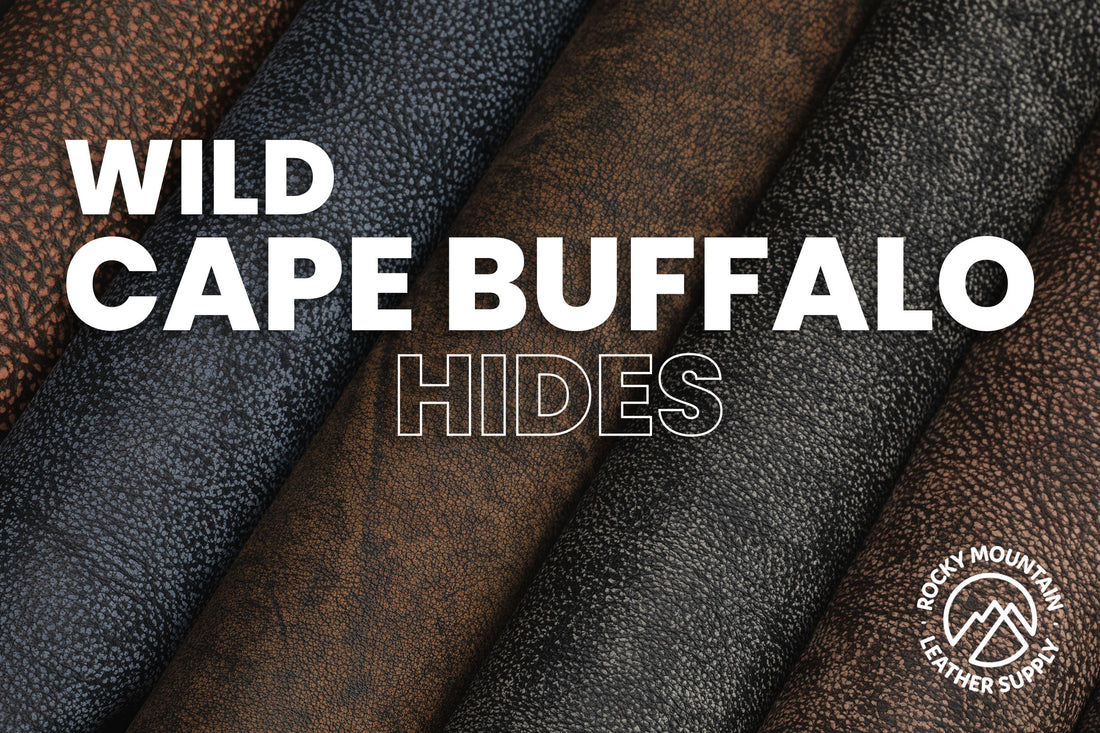 Wild Hide Wild Cape Buffalo - Rustic Double Tone Leather (HIDES)