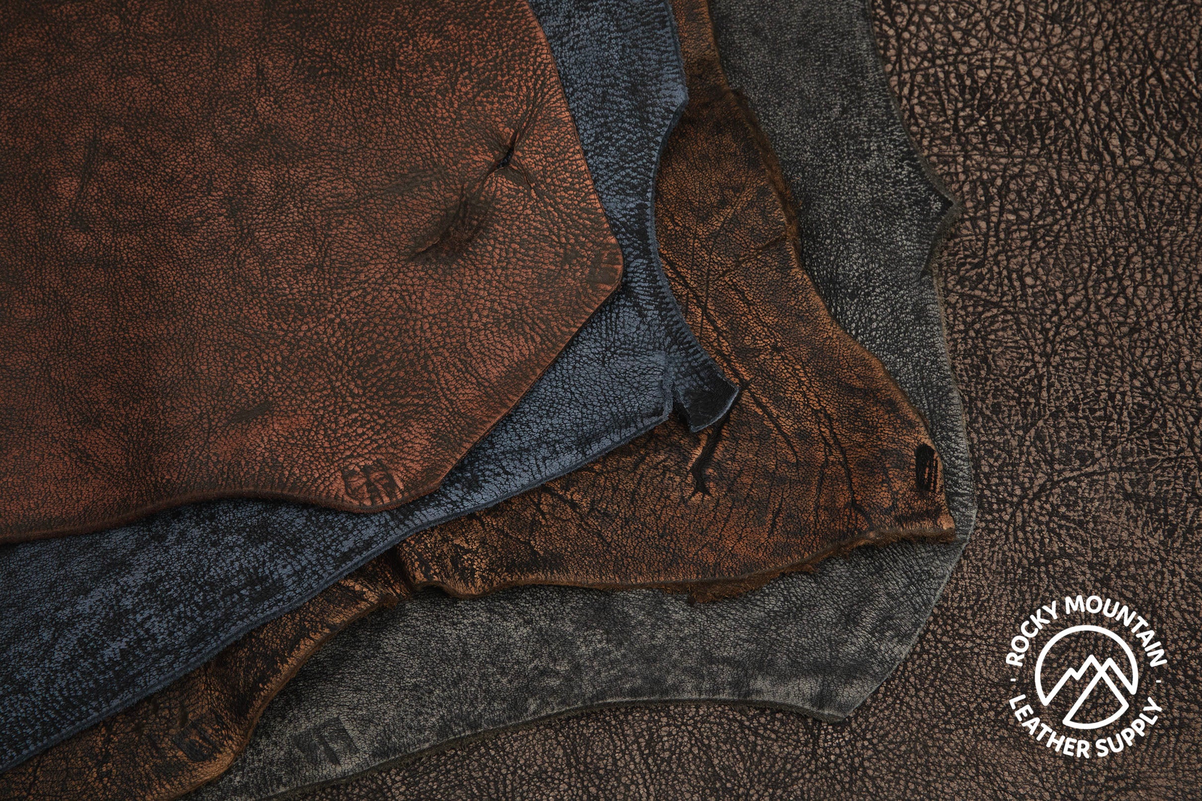 Wild Cape Buffalo - Rustic Double Tone Leather (HIDES)