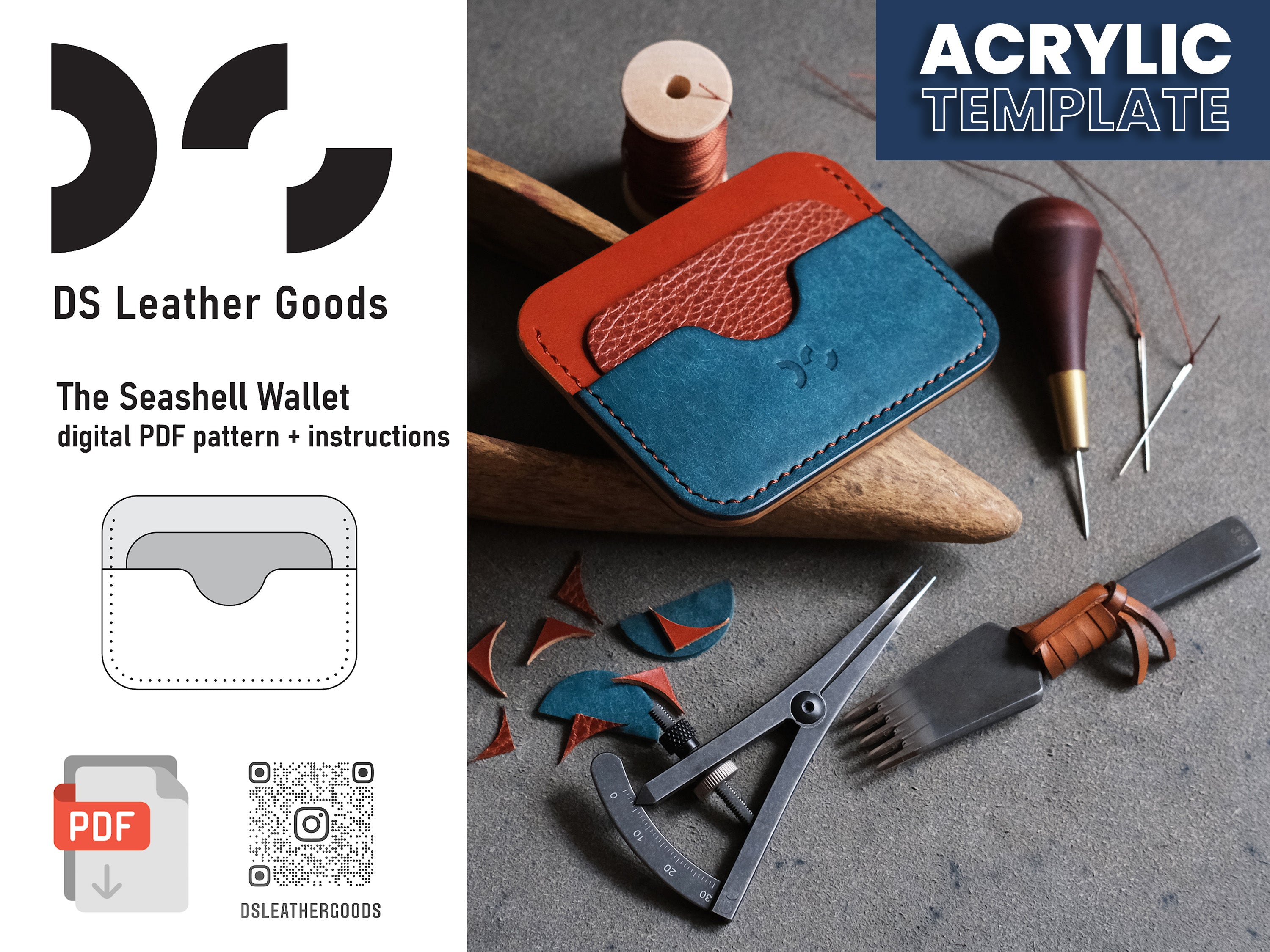DS-040 The Seashell Wallet Digital Pattern