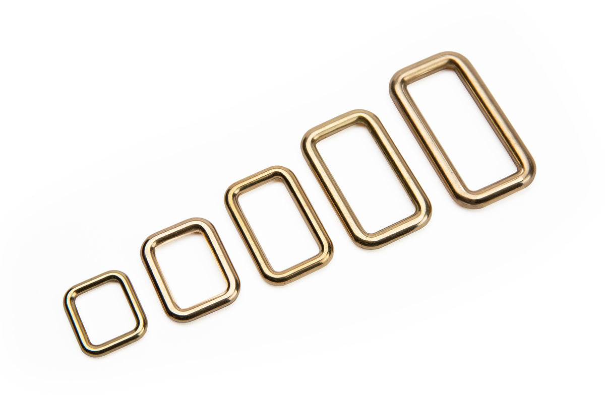 Rectangle Rings (Solid Brass) 2 Pack