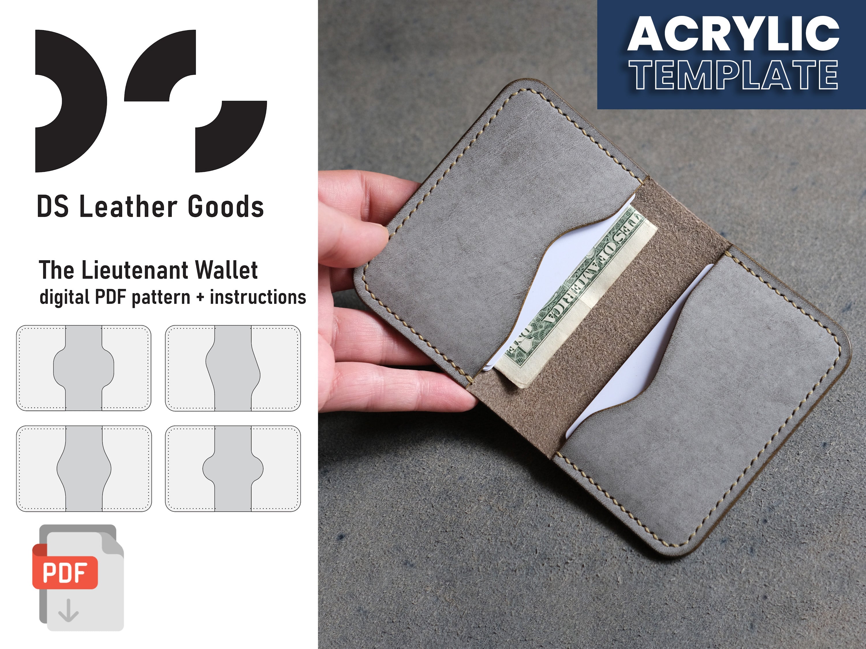 DS-030 The Lieutenant Wallet Digital Pattern