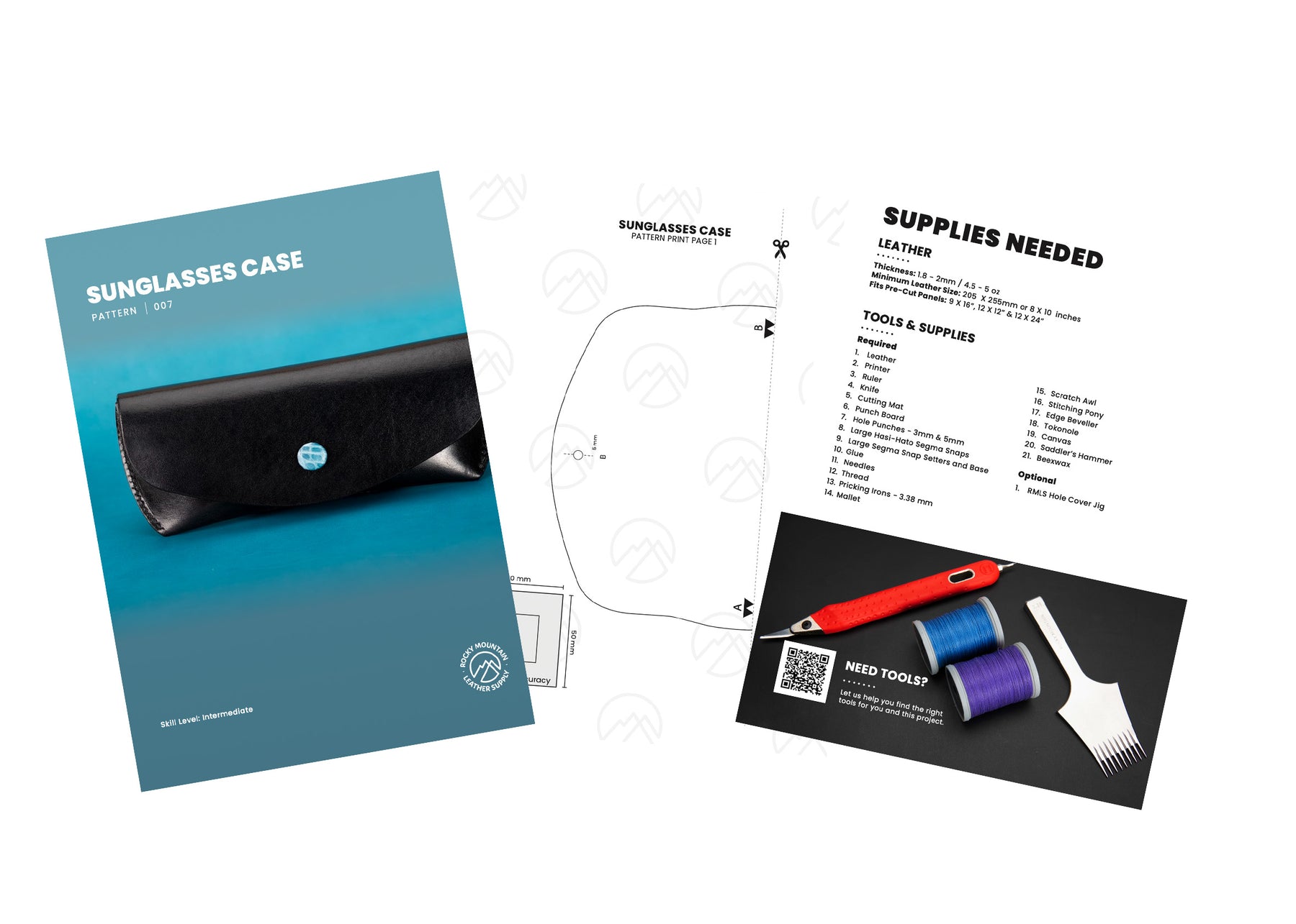 RM-003 Horizontal Card Snap Wallet Digital Pattern - Skill Intermediate