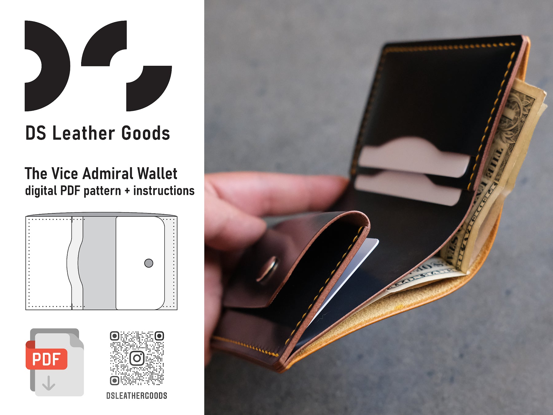 DS-046 The Vice Admiral Wallet Digital Pattern