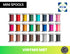 Vinymo MBT - Inner Bonded Polyester Thread - Mini Spools