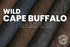 Wild Cape Buffalo - Rustic Double Tone Leather (SAMPLES)