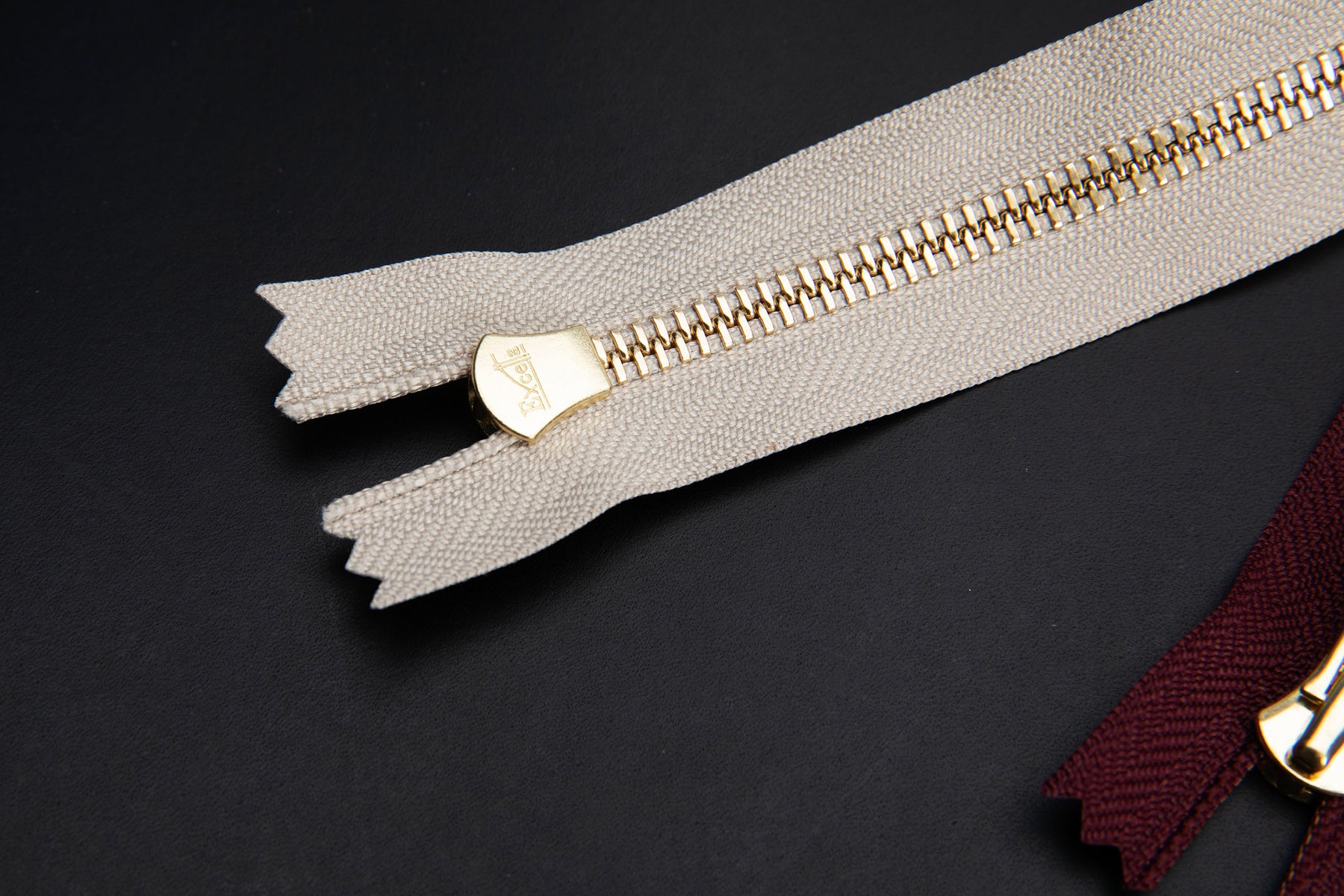 YKK Excella Zippers - Size #5 - Single Chain (Brass) - 30 inches