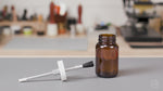 Airtight Glass Glue Container + Adjustable Brush