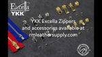 YKK - Excella Zippers - Size #5 - Single Chain (Silver) - 30 inches