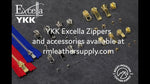 YKK Excella Zippers - Size #3 - Single Chain (Brass) - 30 inches