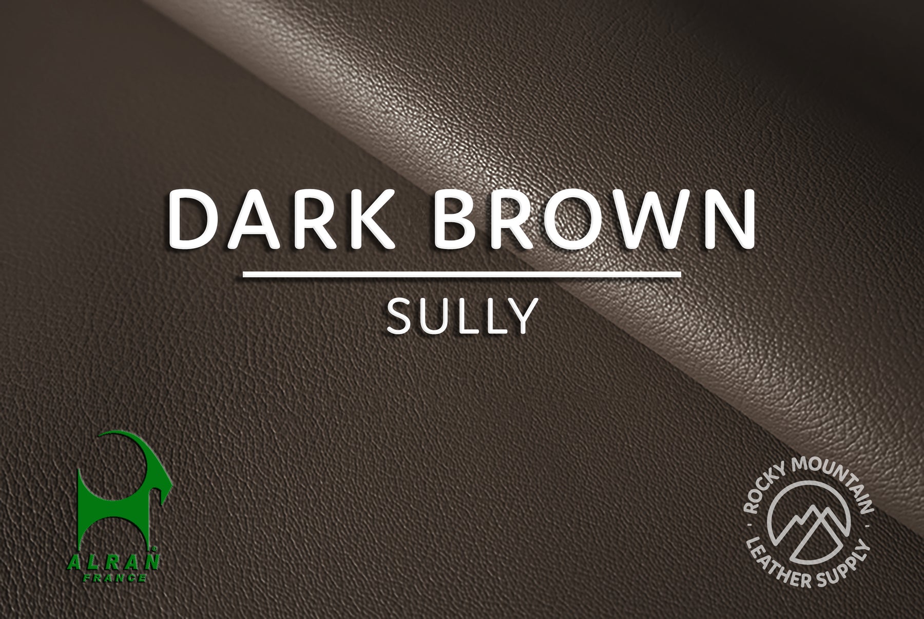 Alran - "Sully" Chevre Chagrin - Goat Leather (HIDES - BROWNS)