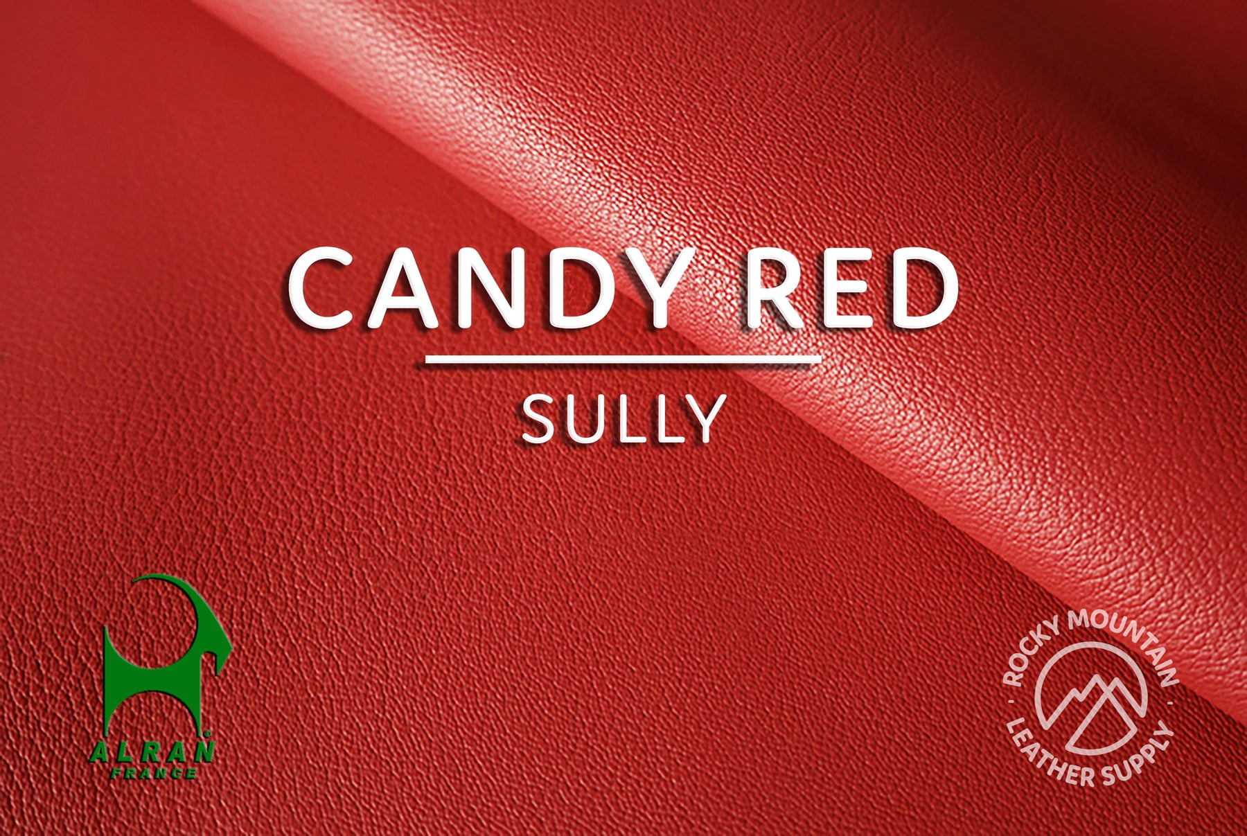 Alran - "Sully" Chevre Chagrin - Goat Leather (HIDES - RED/ORANGE/YELLOW)