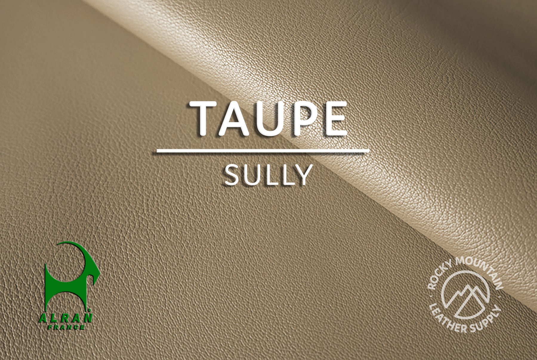Alran - "Sully" Chevre Chagrin - Goat Leather (HIDES - BROWNS)