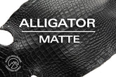 Alligator - Farm Raised (Top Quality) - Luxury Skins - Matte Black