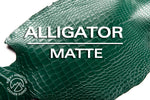 Alligator - Farm Raised (Top Quality) - Luxury Skins - Matte Evergreen