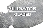 Alligator - Farm Raised (Top Quality) - Luxury Skins - Glazed Silver Sky