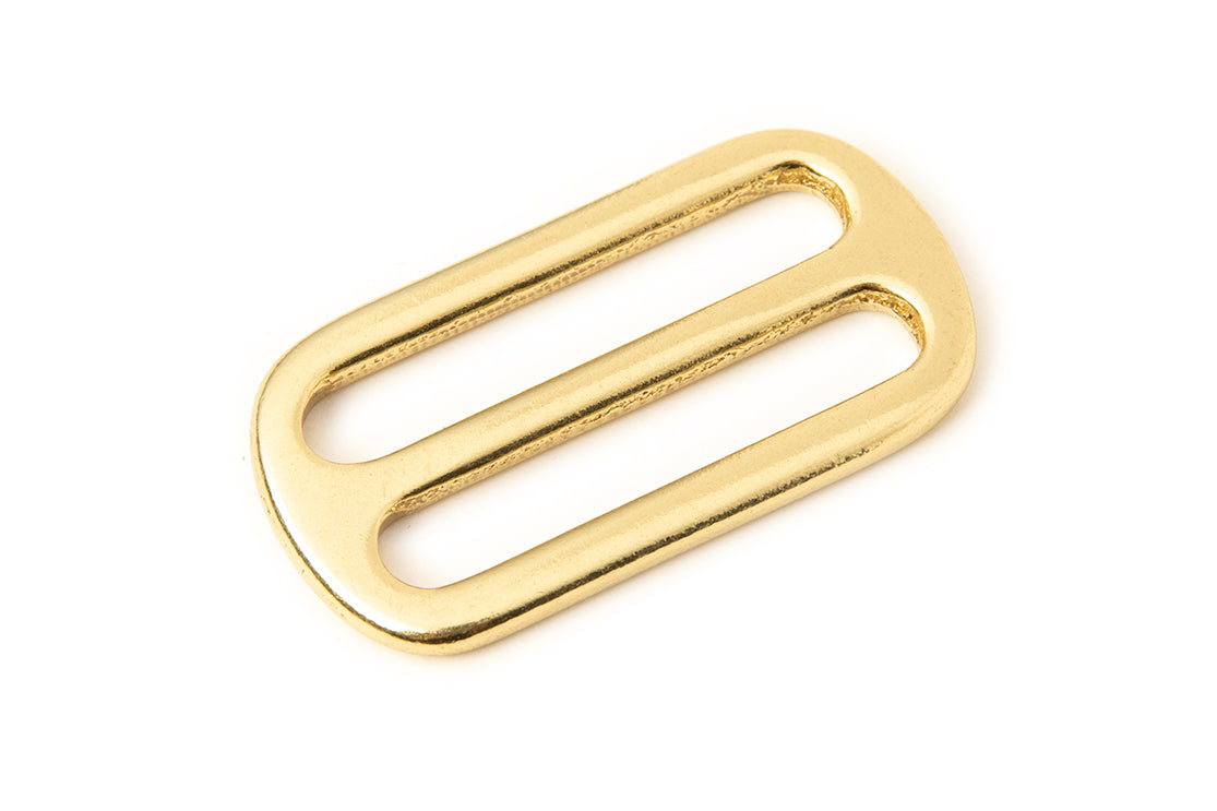 Tri Glide Strap Sliders (Solid Brass)