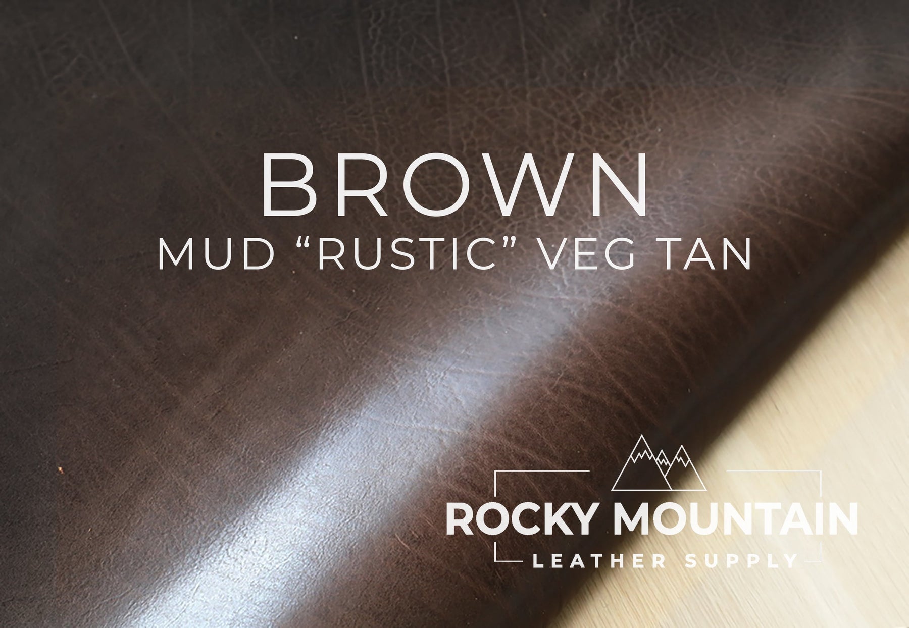 Conceria Walpier 🇮🇹 - Mud - Rustic "Vachetta"Veg Tanned Leather (HIDES)