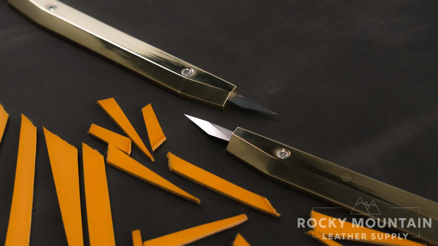 Rocky Mtn - Premium Brass Knife - For Both Left and Right Handed Use!