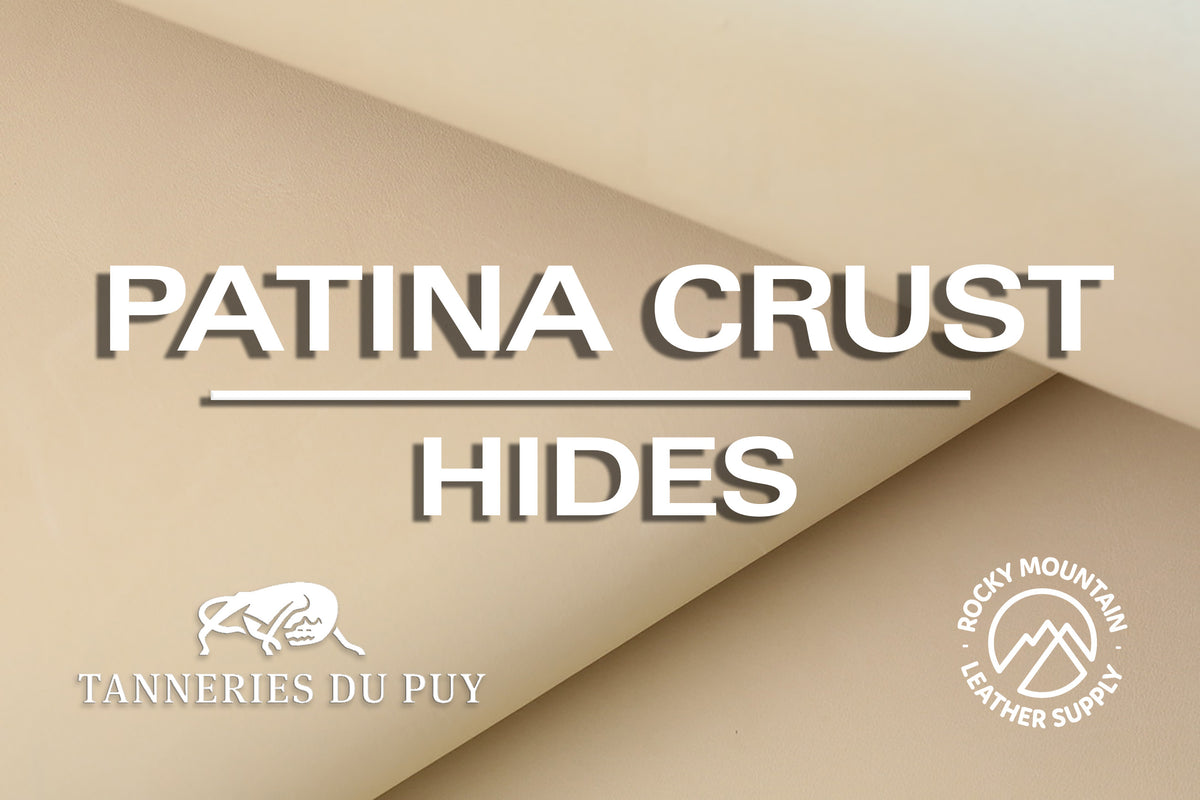 Tannery Du Puy 🇫🇷 - Patina Crust -  "Dyeable" French Calf Crust for Patina Effect (HIDES)