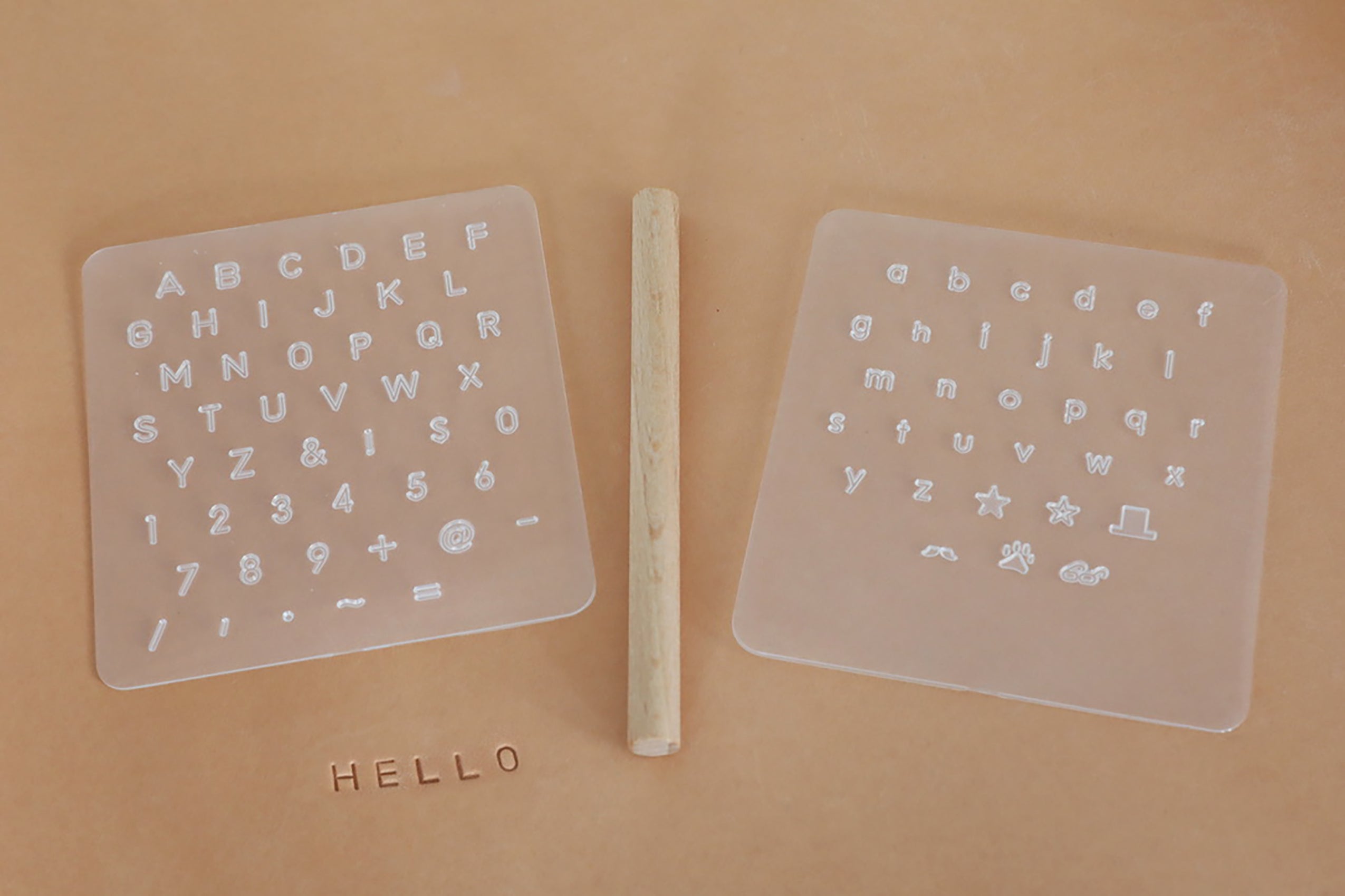 Economy Alphabet & Number Punch / Stamp Set