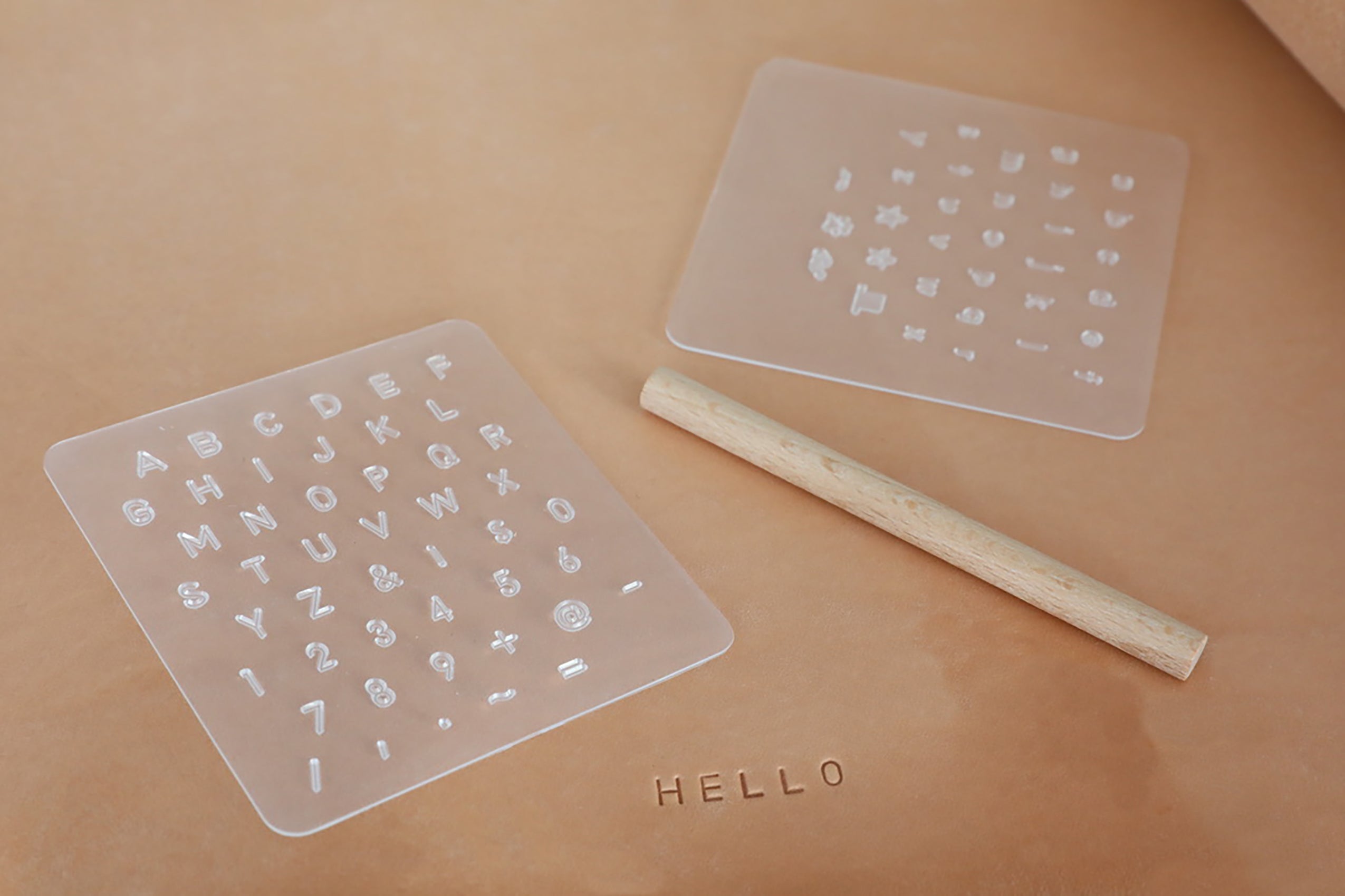 Economy Alphabet & Number Punch / Stamp Set