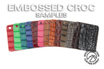 Embossed Crocodile 🇮🇹 - Luxury Veg Tanned Leather (SAMPLES)