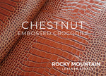 Embossed Crocodile - Luxury Veg Tanned Leather (SAMPLES)