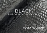 Embossed Crocodile - Luxury Veg Tanned Leather (SAMPLES)