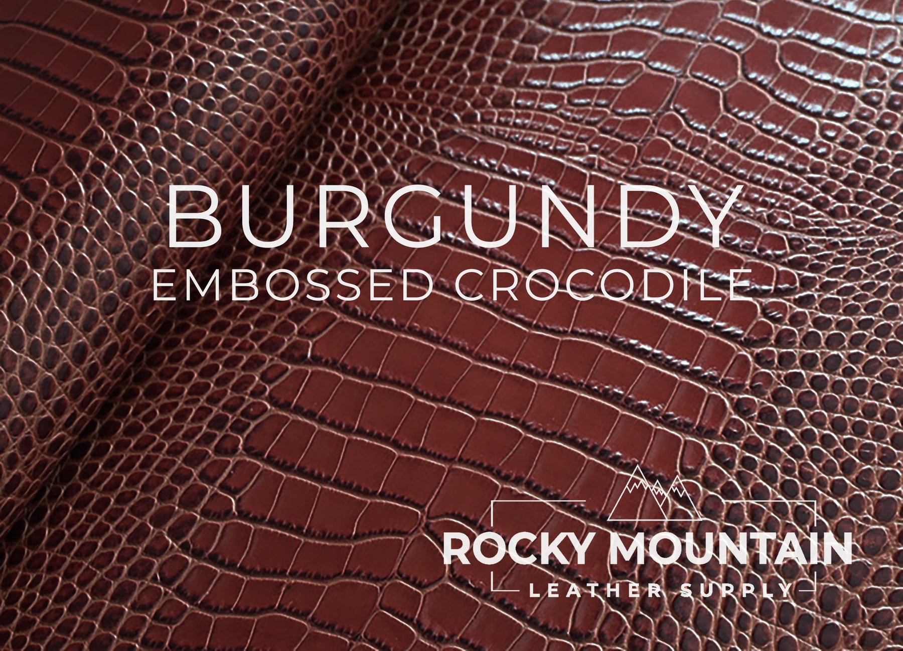 Embossed Crocodile - Luxury Veg Tanned Leather (SAMPLES)