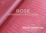 Embossed Crocodile - Luxury Veg Tanned Leather (SAMPLES)