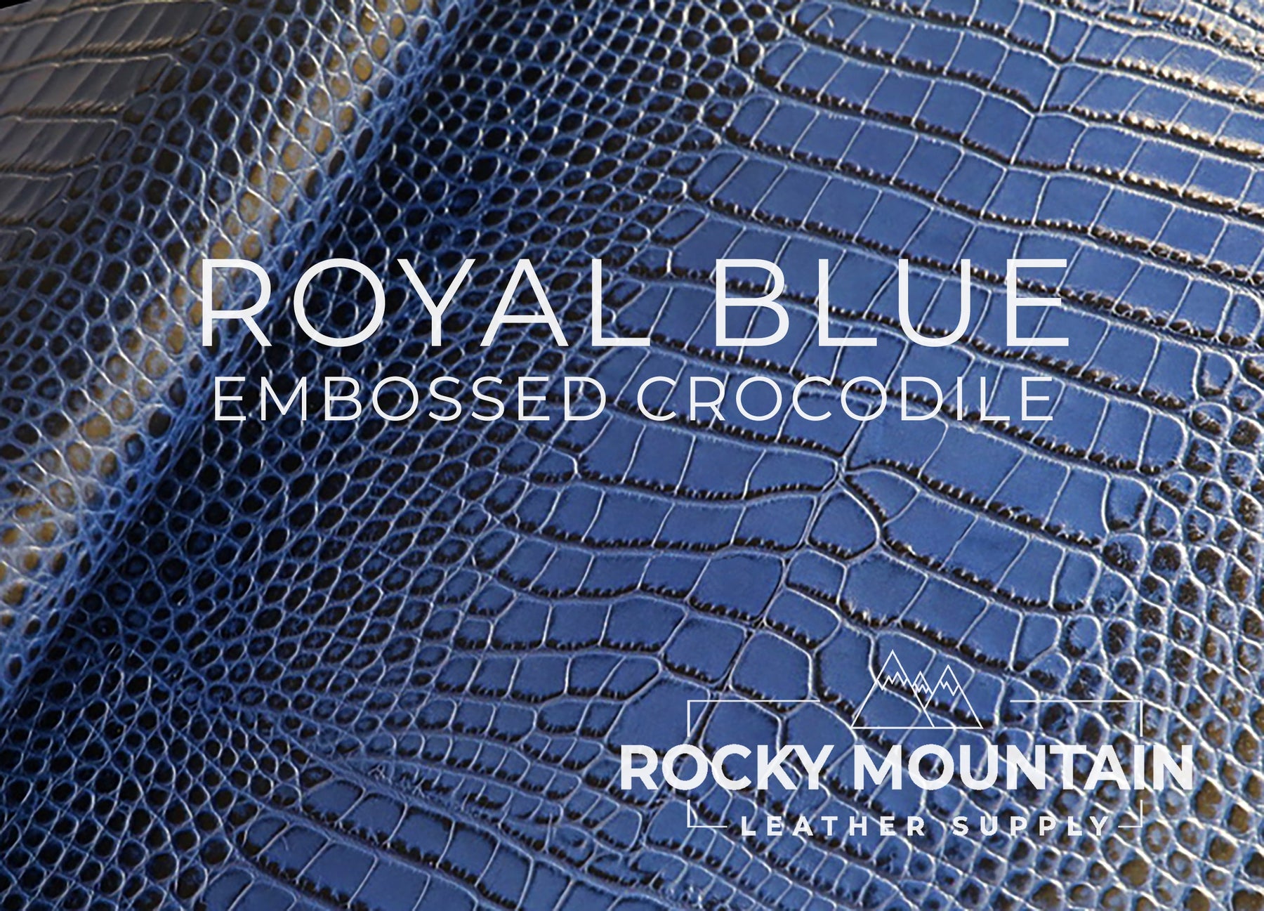 Embossed Crocodile - Luxury Veg Tanned Leather (SAMPLES)