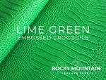 Embossed Crocodile - Luxury Veg Tanned Leather (SAMPLES)