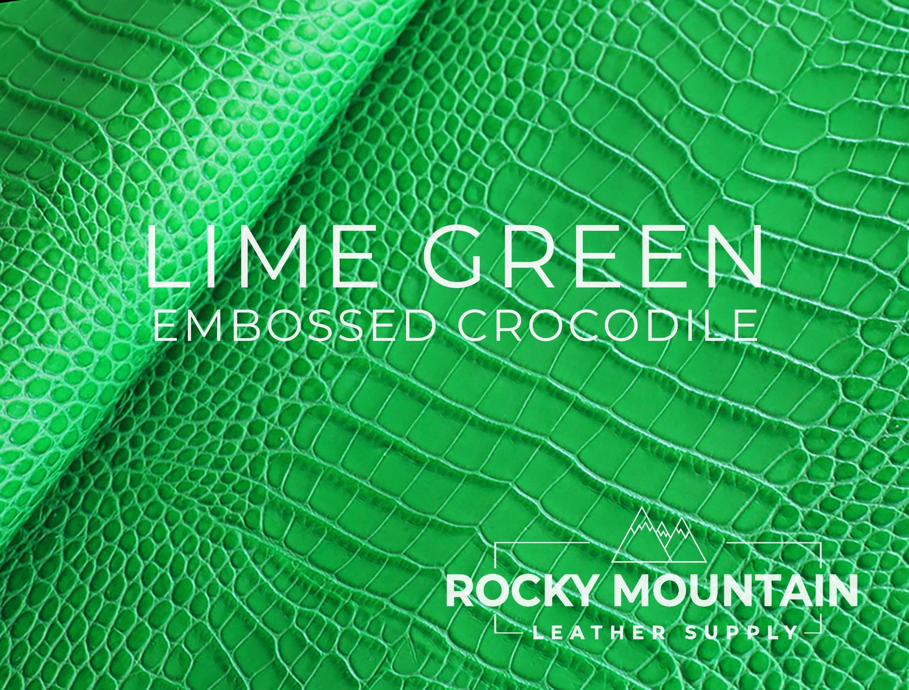 Embossed Crocodile - Luxury Veg Tanned Leather (SAMPLES)