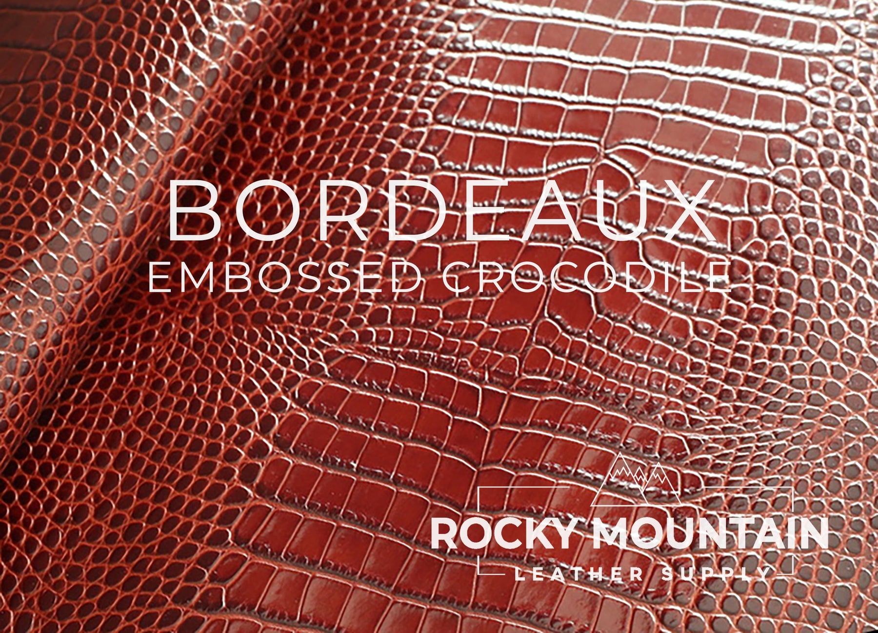 Embossed Crocodile - Luxury Veg Tanned Leather (SAMPLES)