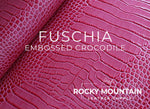 Embossed Crocodile - Luxury Veg Tanned Leather (SAMPLES)