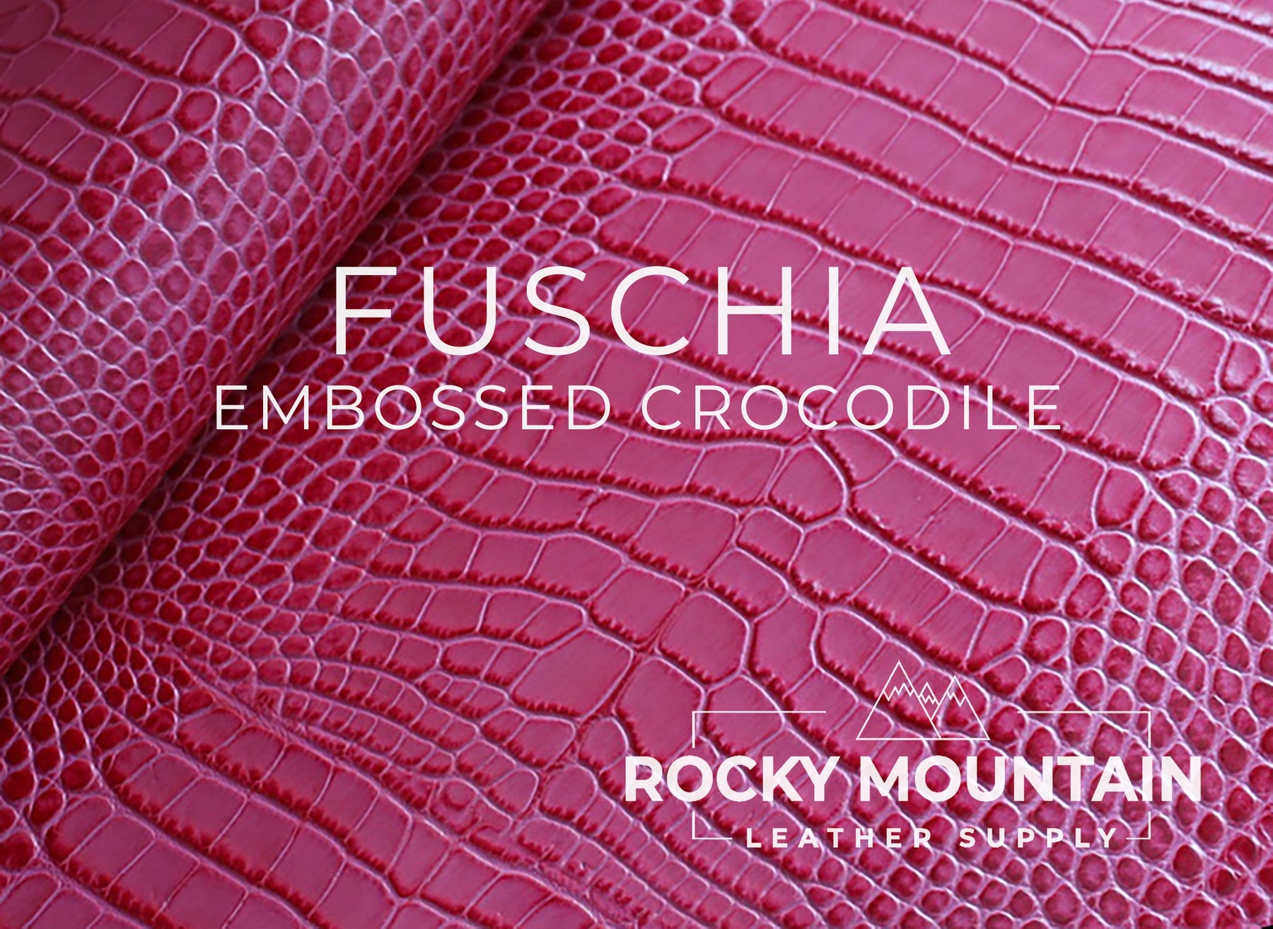 Embossed Crocodile - Luxury Veg Tanned Leather (SAMPLES)