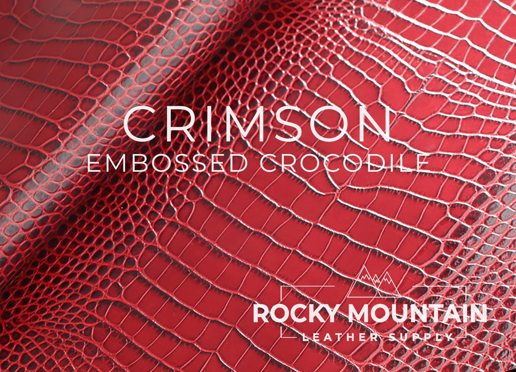 Embossed Crocodile - Luxury Veg Tanned Leather (SAMPLES)
