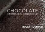 Embossed Crocodile - Luxury Veg Tanned Leather (SAMPLES)