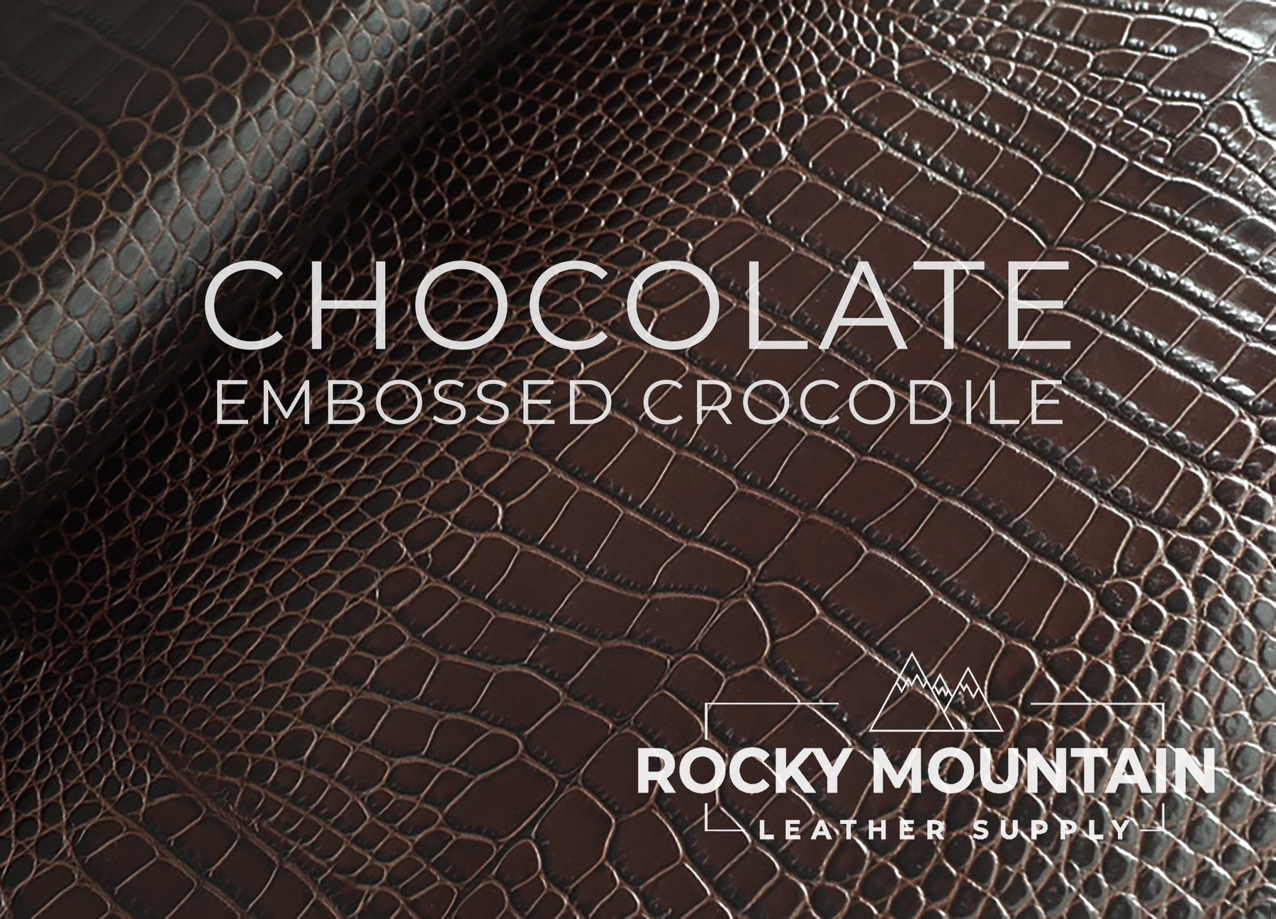 Embossed Crocodile - Luxury Veg Tanned Leather (SAMPLES)