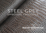 Embossed Crocodile - Luxury Veg Tanned Leather (SAMPLES)