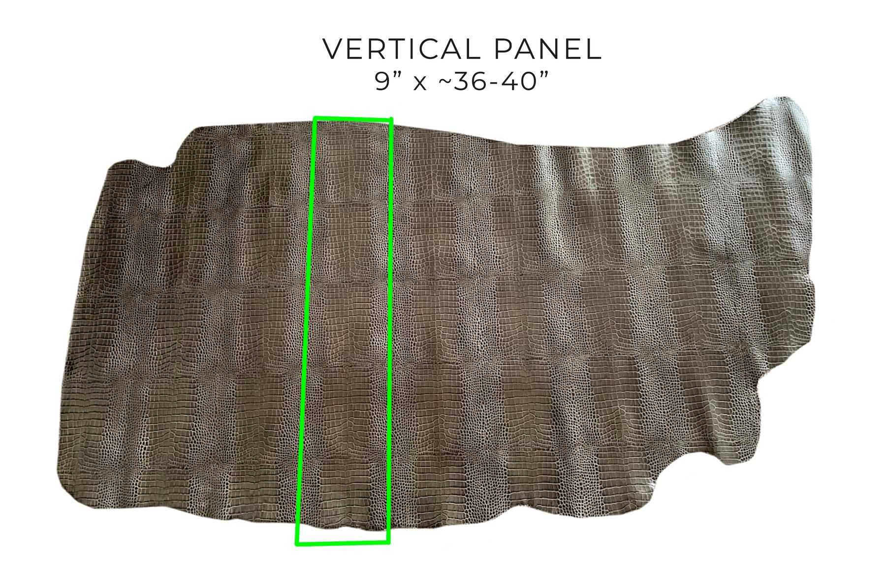Embossed Crocodile - Luxury Veg Tanned Leather (PANELS)